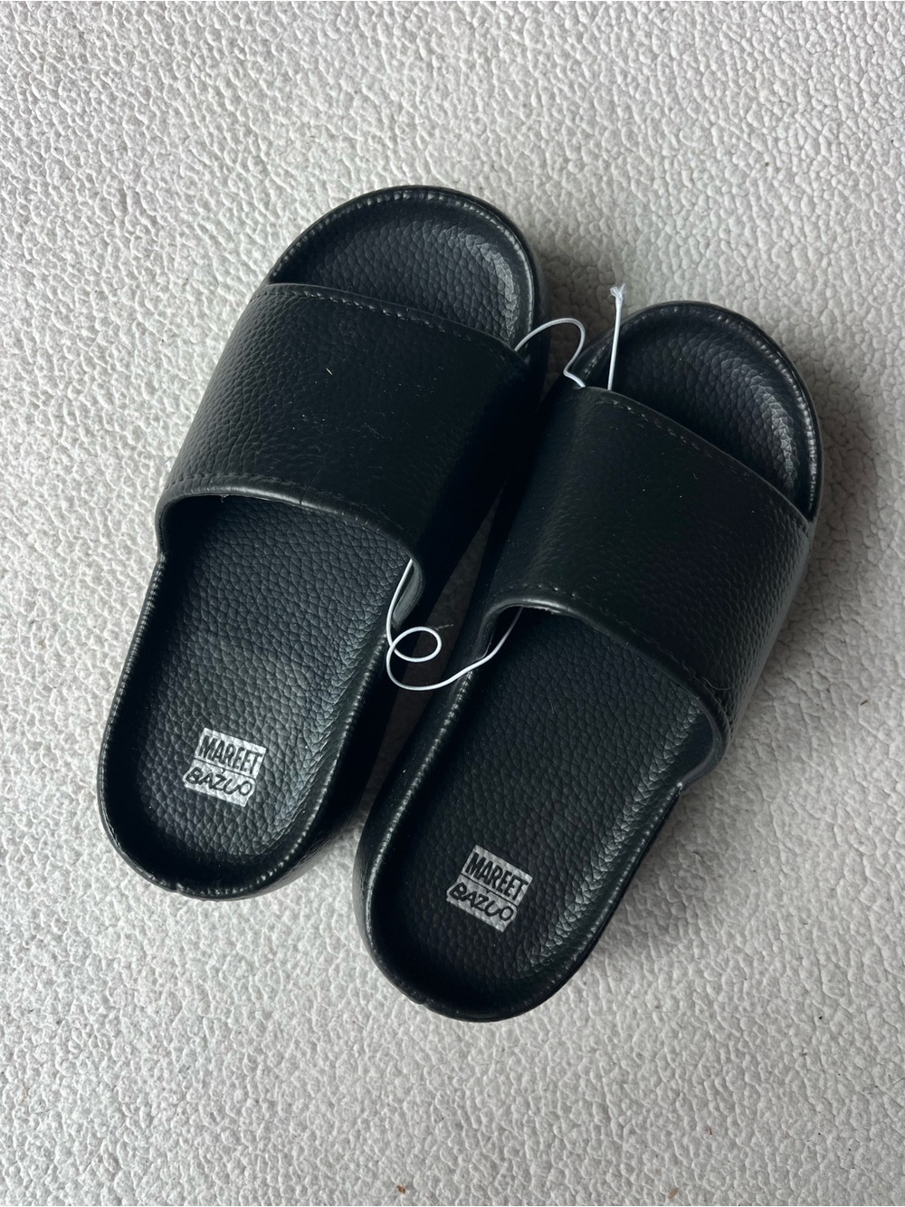 NEW Mareet Bazuo Platform Black Slide Sandals 7 Womens